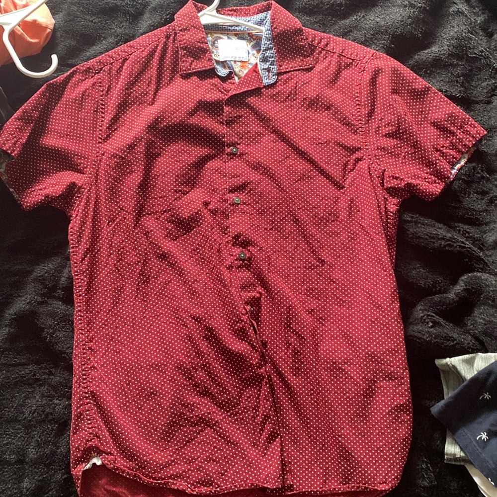 Dress Shirt Red Dots